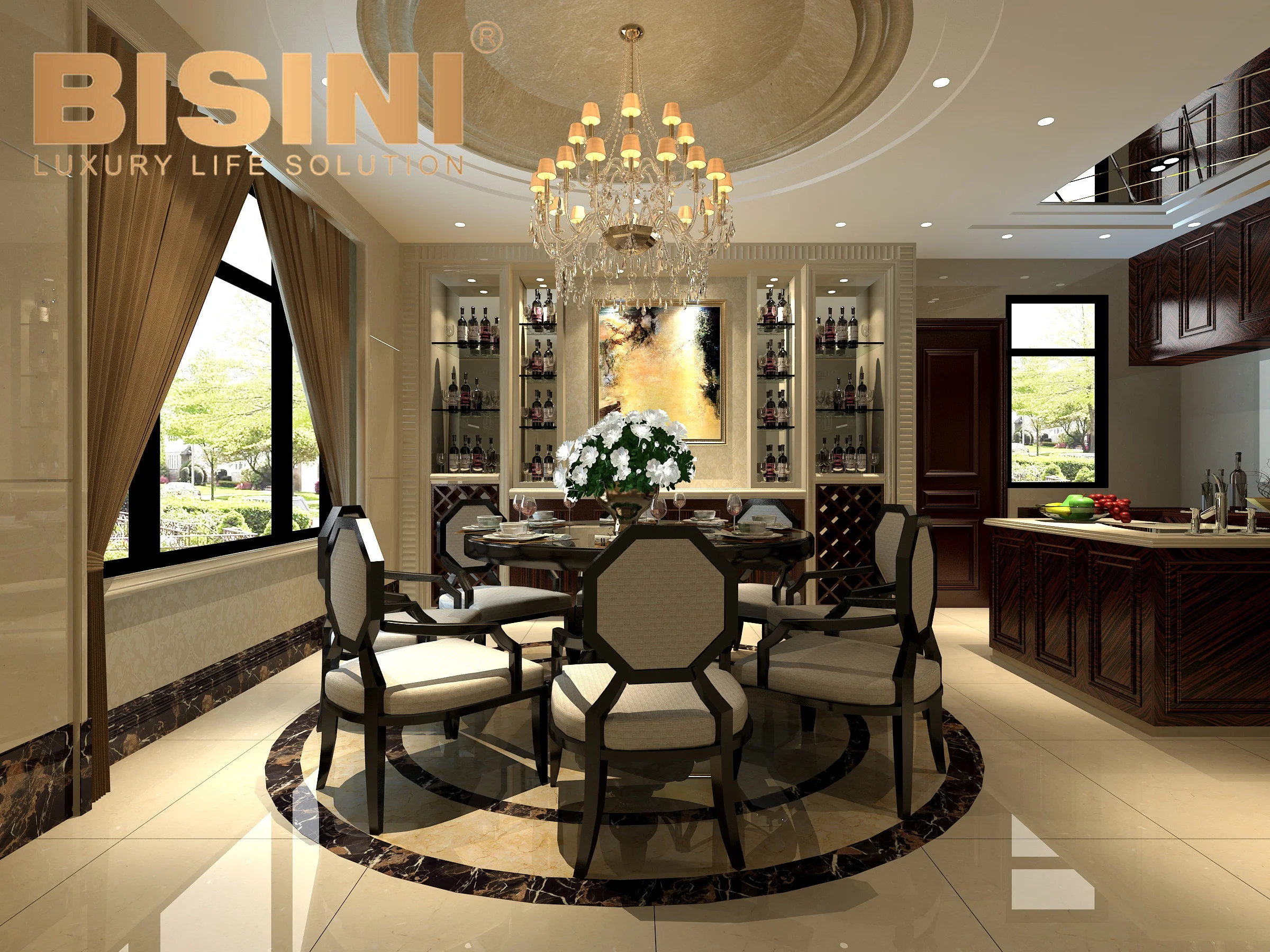 High Resolution 3D Rendering For Villa Interior Design 3D House Architecture Project Arrangement