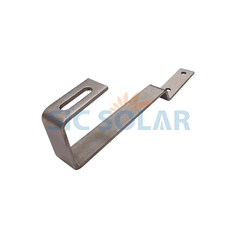 stainless steel Flat Tile Roof Solar Hook For Solar PV Panel Mounting system