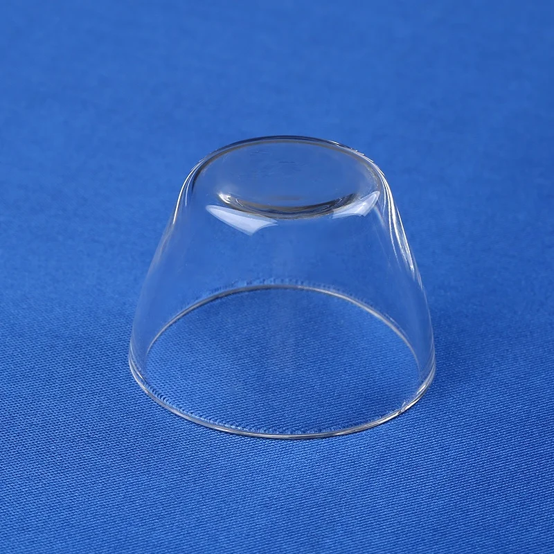 HF can be customized transparent transparent flat bottom quartz glass crucible fused quartz laboratory crucible beaker