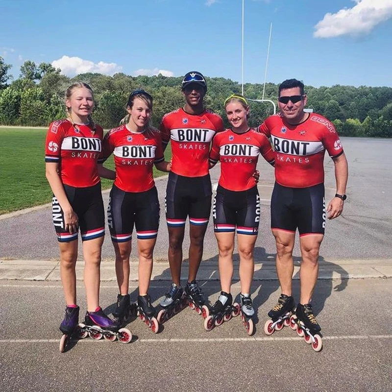 Custom Short Sleeved Zipper Conjoined Sports Clothes Cycling Clothing Roller Skating Jersey Onesuits Uniform Sportswear For Men