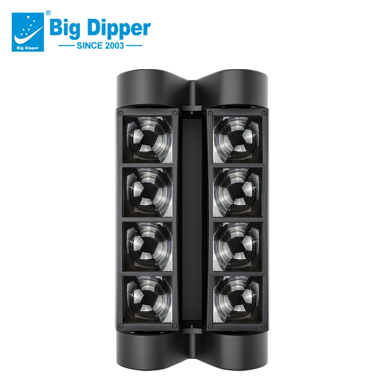 Big Dipper LM30A Stage Led Light Moving Head Light RGBW 8*3W Mini Spider for Dj Club and Theme Park Applications