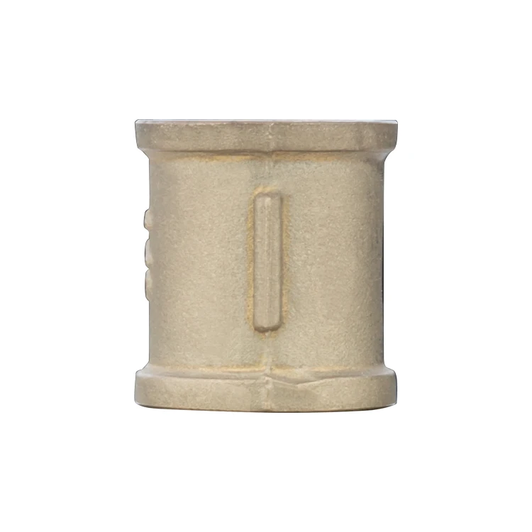 TMOK 1/2-1inch Brass Pipe Fitting Equal Reducer Straight Connector Coupling Socket Sleeve