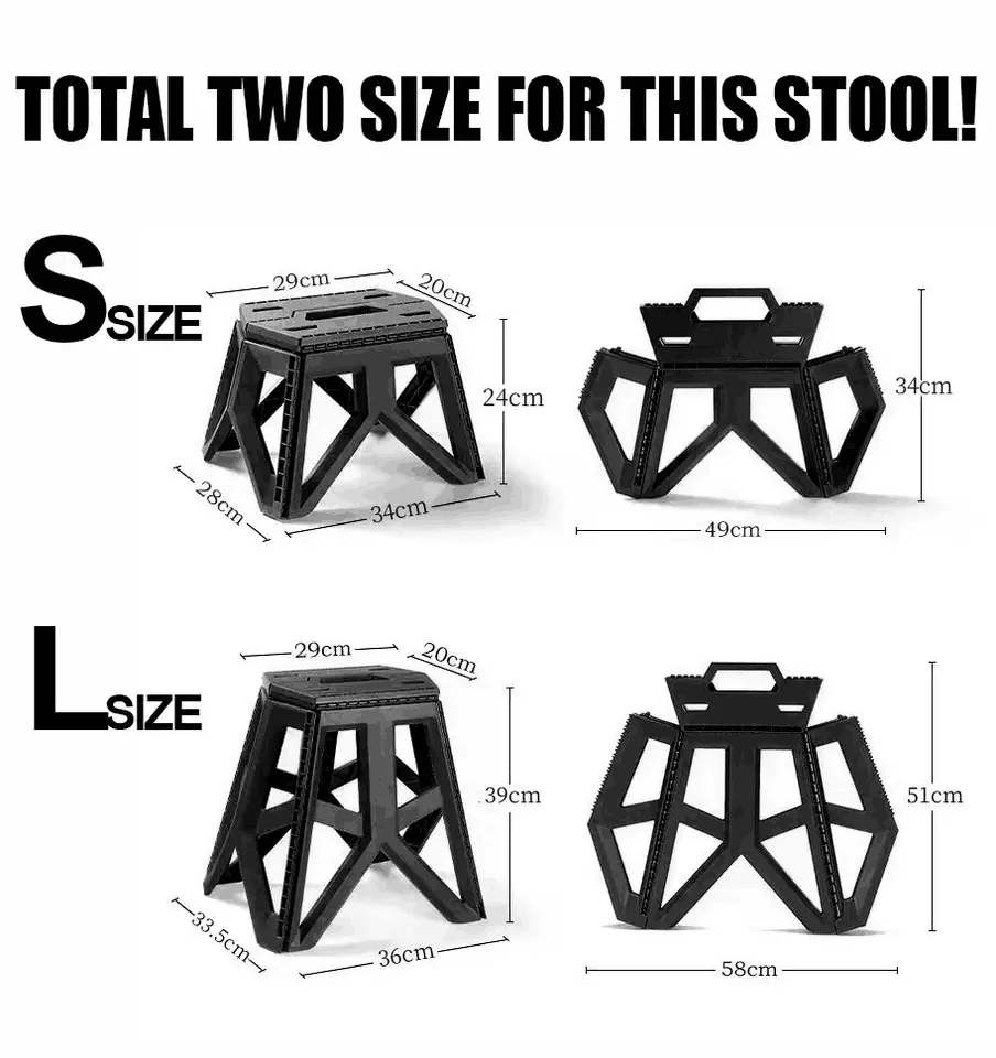 Feistel Plastic Folding and Non Slip Foldable Step Stool for Adults and kids kitchen step stool