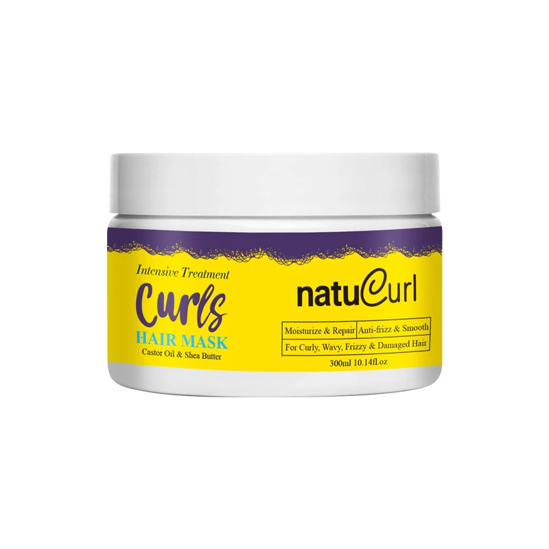 Private Label African Kid Curly Hair Care Shea Butter Hair Masks for Frizz Control and Smooth Hair