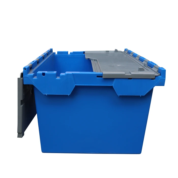 Соедините сверхмощный Штабелируемый контейнер гнездовой ящик промышленный пластиковый для хранения подвижный и бочка с тележкой