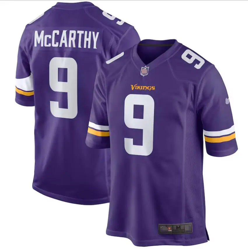 2024 new designs J.J. McCarthy Minnesota Vikings jersey Draft First Round Pick Player Game Jersey