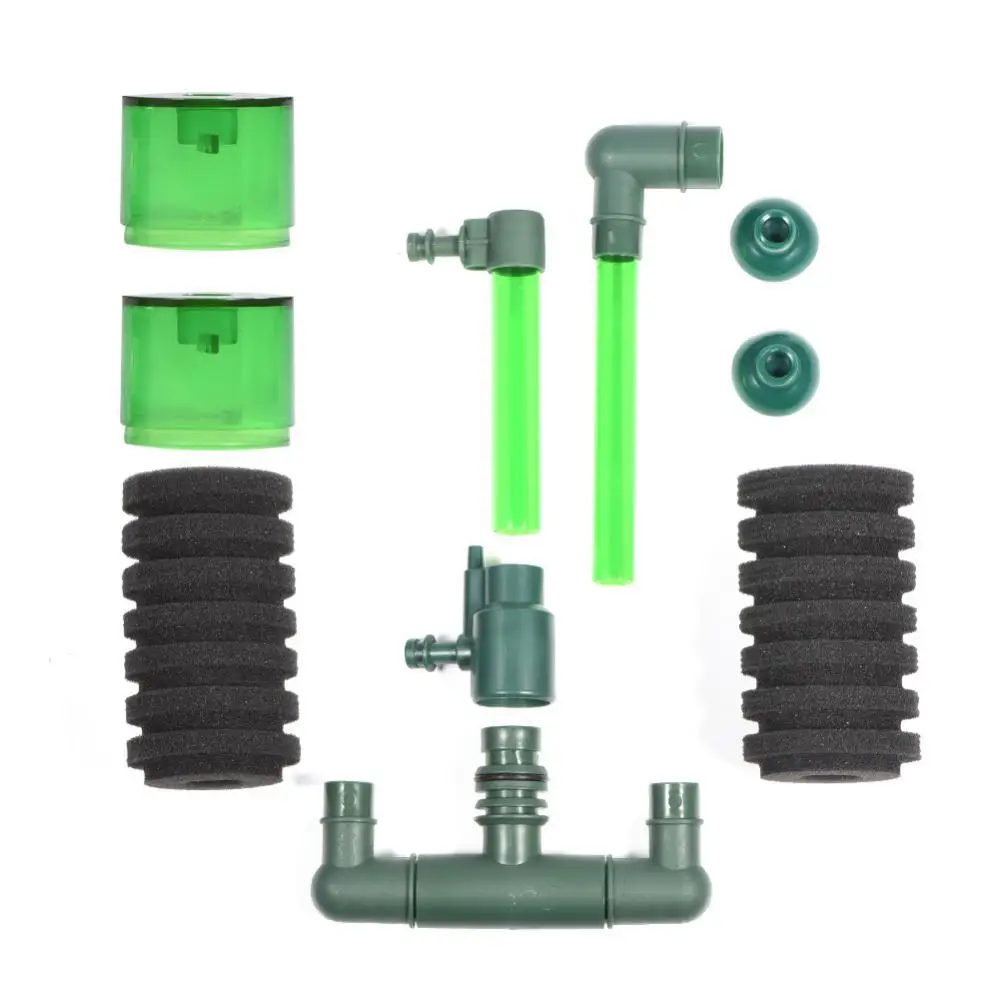 Wholesale Shrimp Fish Aquarium Bio Sponge Fill Filter Media Air Pump Hang Style Bio Sponge Filter For Aquarium