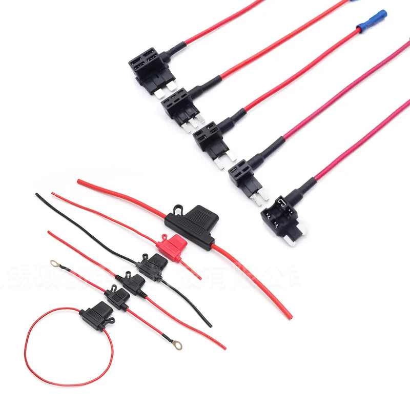 12V Car Add-a-circuit Fuse TAP Adapter With 5 Amp Low Profile Mini Blade Fuse Set For Cars Trucks Boats