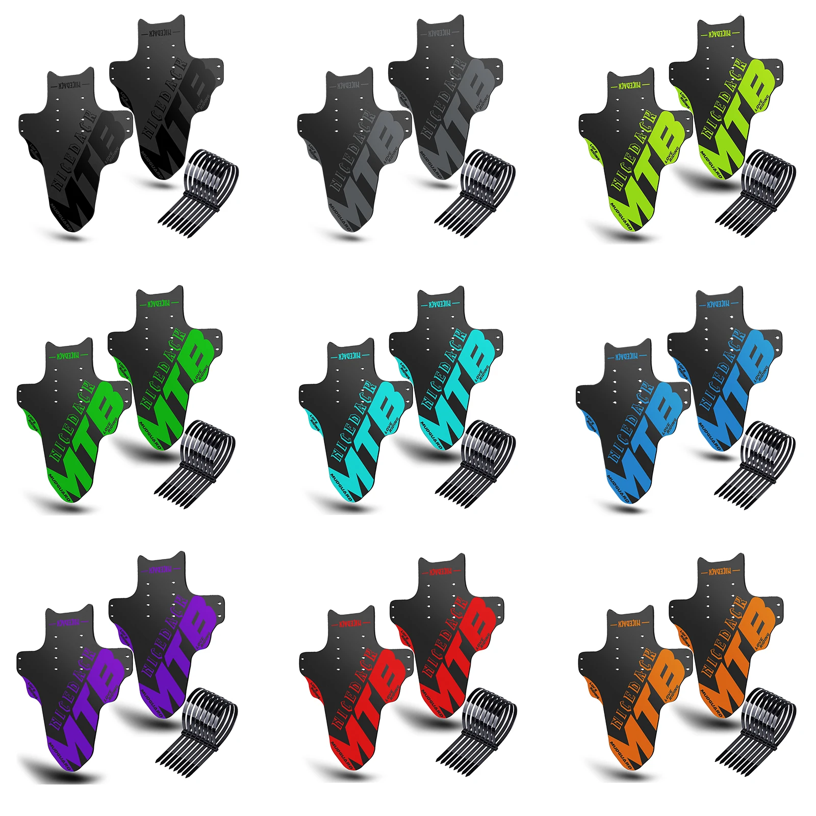 Fast delivery Bicycle Fenders MTB Mountain Custom Road Bike Removable Mudguard Wings Ass Savers Fenders