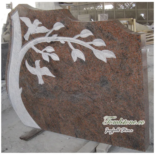 
Gravestone Designs, tree style granite monument 