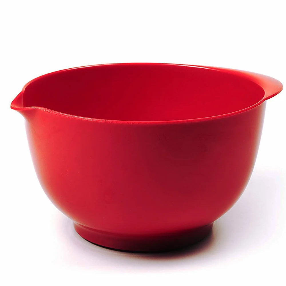 
classic easy care durable unbreakable reusable hard plastic melamine mixing bowls with anti slip ring 