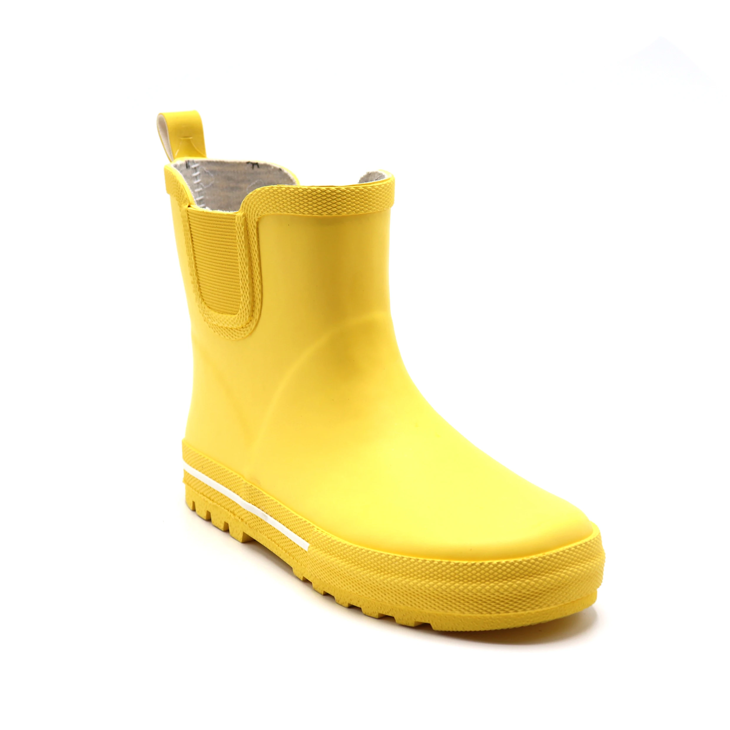 Children high quality rubber boots brightly colour yellow rain shoes waterproof rain boots