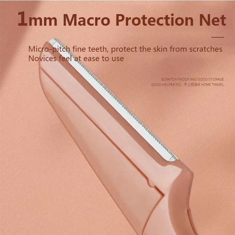 3pcs/set Eyebrow Razor Beauty Tools Plastic Tweezers Scissors for Women