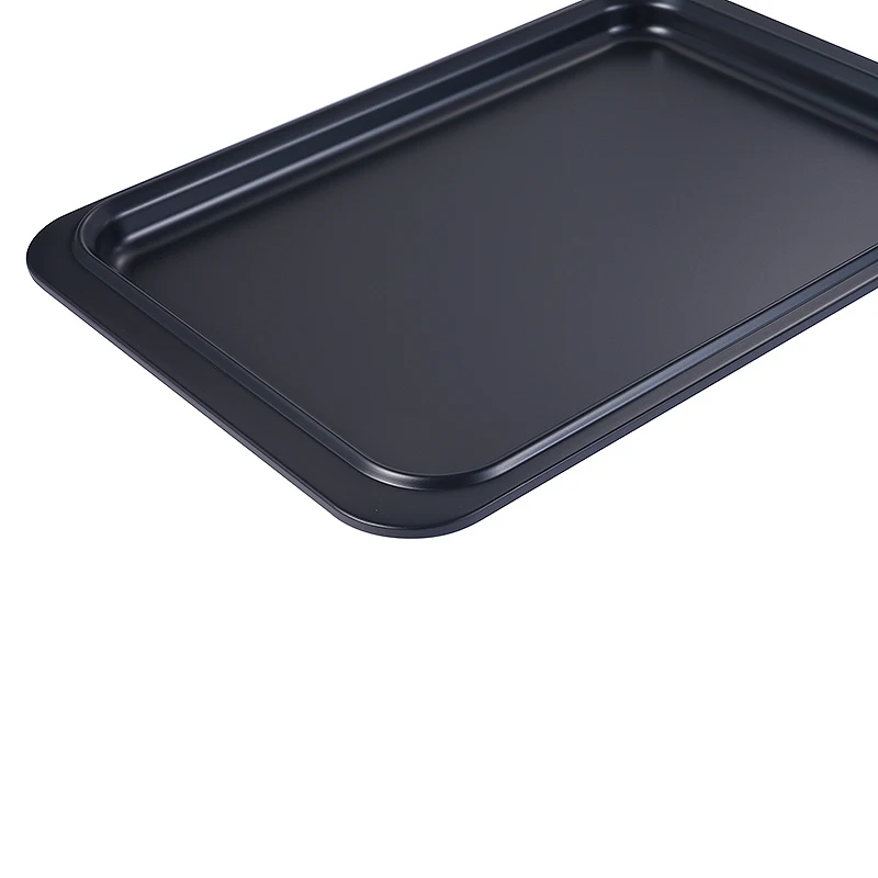 Baking Dishes 0.8mm Bakewre  2pcs Cookie Sheet Pan Set 13IN 15IN  Customized Home Cake Pan Carbon Steel Baking Pan Cookie Sheet