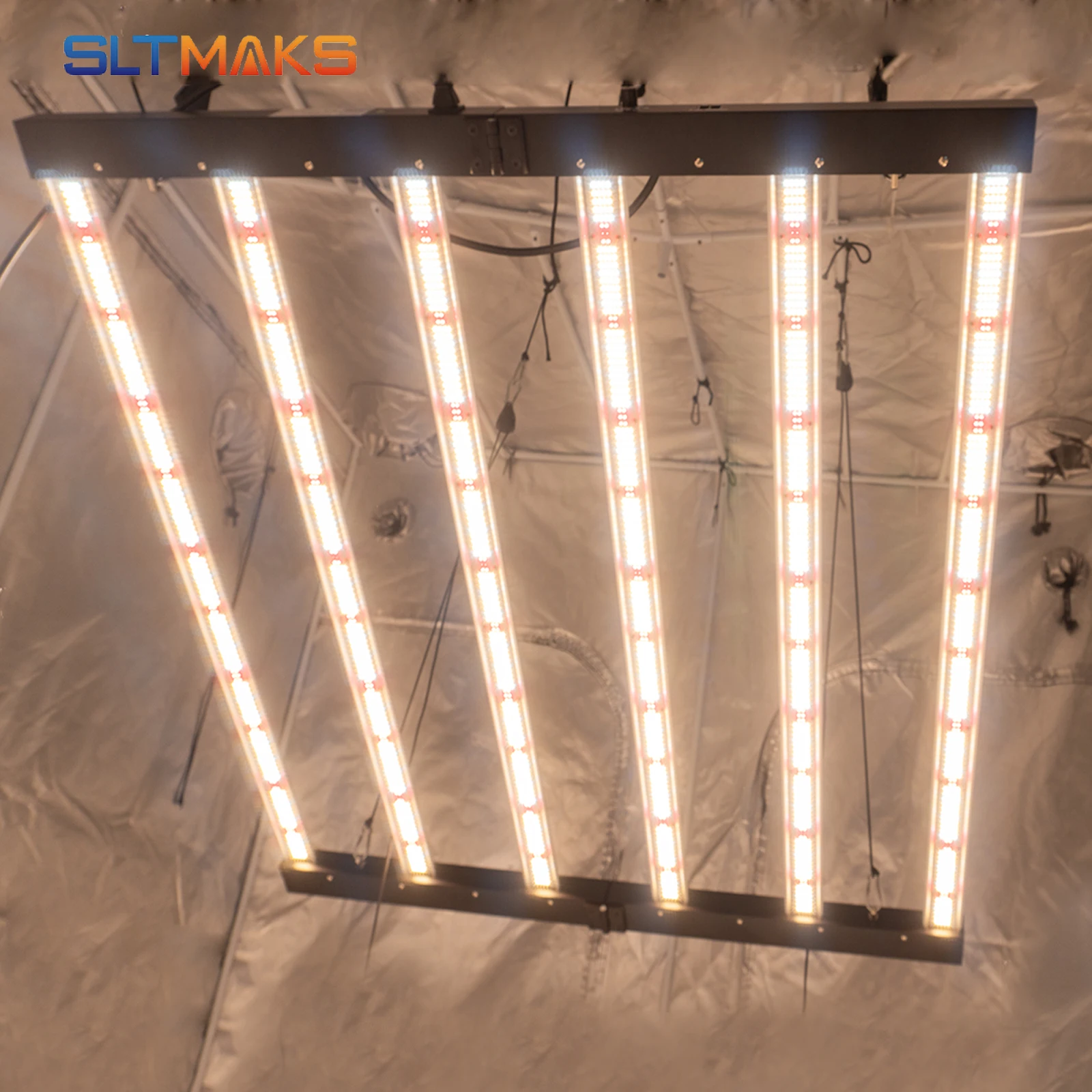 Full Spectrum High PPFD PAR Value Plants Grow Lamp 600w 650W 720W Waterproof LED Growing Lights 6 Bars for Greenhouse