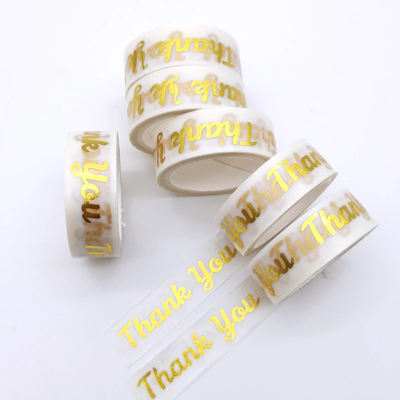 Wholesale Custom Adhesive Transparent Plastic Special Uv Ink Printing Hologram Clear Pet Washi Tapes