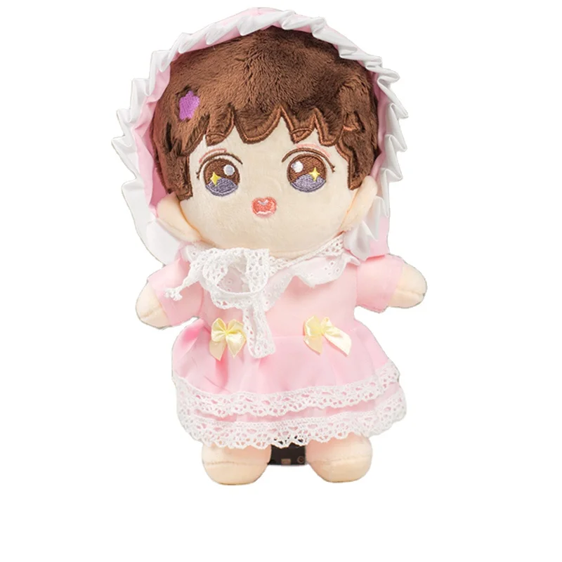 Cartoon Idol Doll Clothes Accessories Custom Cute Cotton Doll 20cm Rosette Skirt Animation Baby Clothes
