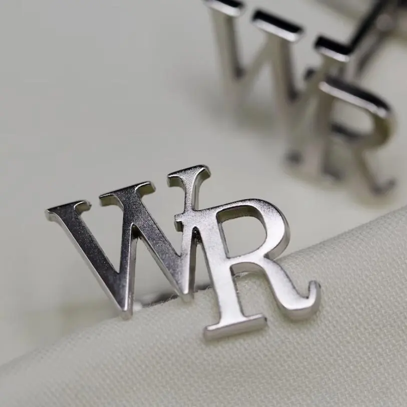 Dainty Personalized Name Cufflinks,Customized Initials Groom Wedding Cufflinks,Perfect Groomsmen Gift