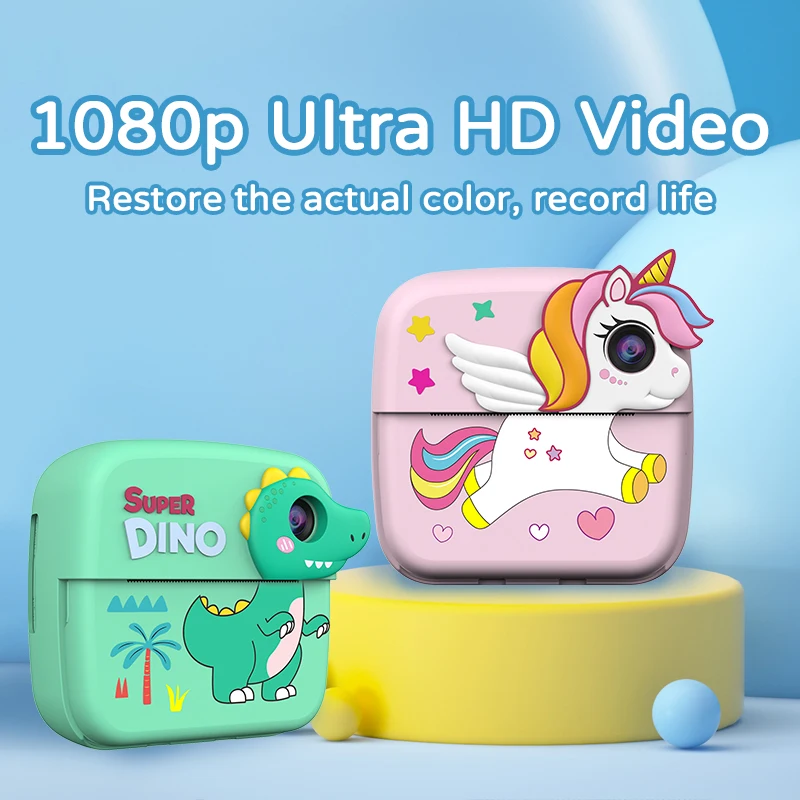 HD Digital Child Printer Camera Kids Digital Camera as Birthday Christmas Gift for Boys Girls