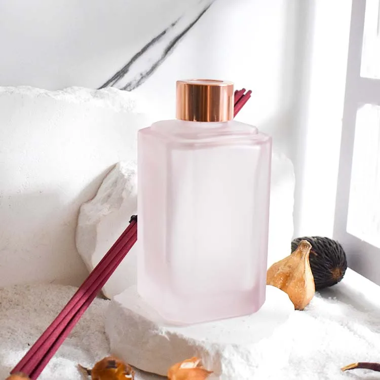 hotel collection custom color reed apothicary empty filling with box hexagon reed diffuser glass bottle