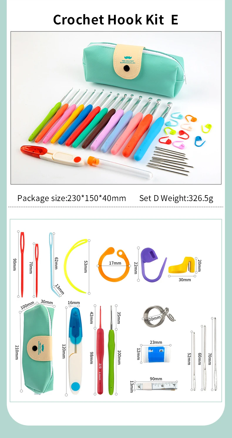 Multiple styles Crochet Hook Set Sewing Needle Starter Crochet Kit For Beginners Adults Diy Kit Sewing Accessoires Needlework