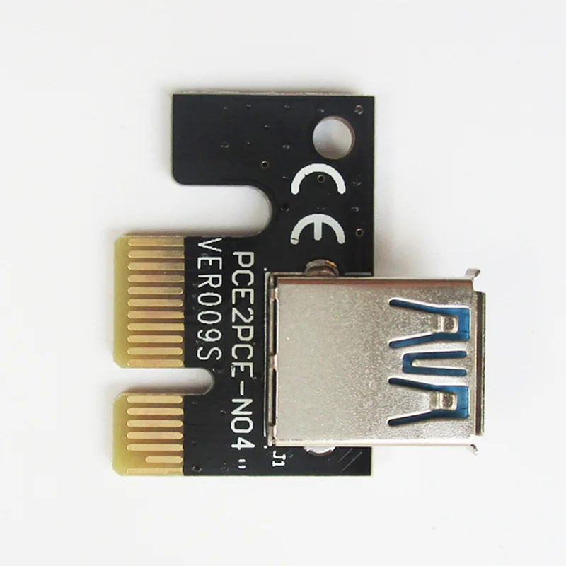 VER 009S Майнинг биткоинов Molex SATA питание PCI-Express Райзер PCI-E x1 x16 GPU PCIE карта