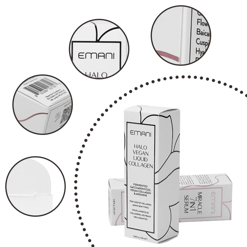 Custom Eco Friendly Skincare Product Serum Paper Package Boxes Custom Cardboard Boxes for Packaging