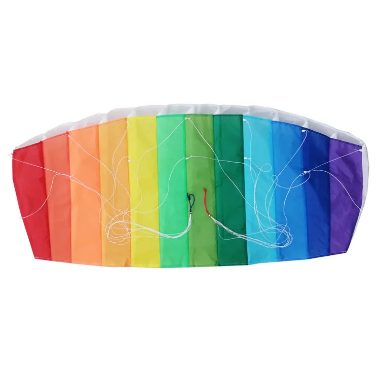 High Quality Durable Using Various Ripstop Polyester Parafoil Rainbow Kite