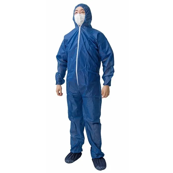 disposable jumpsuit clothing type 5/6 ppe waterproof disposable coverall microporous disposable coverall safety with hood