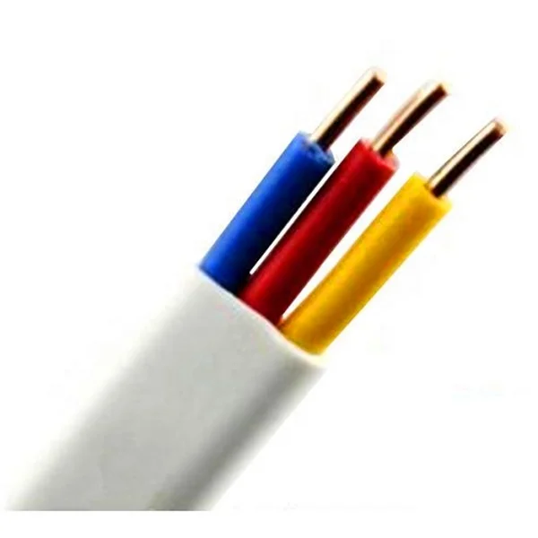 
 ПВХ изолированные плоские Двойные и заземляющие электрические кабели BVVB, подходит для JB/T 8734-2016, IEC 60227  