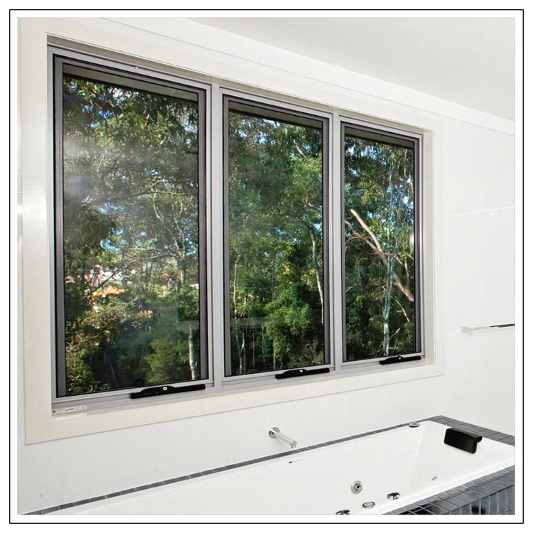 Top Hung Residential Glass Aluminum Awning Window With High Quality