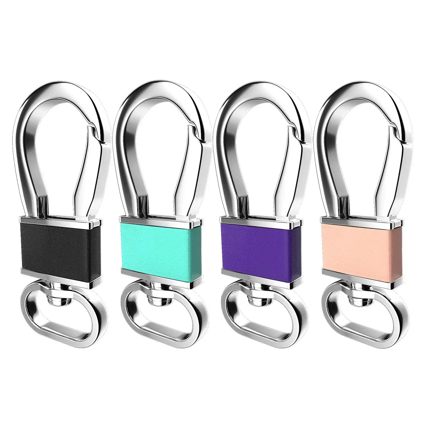 Metal Carabiner Keychains Clip Hook Holder Organizer Keyrings Key Chain for Car Key Finder
