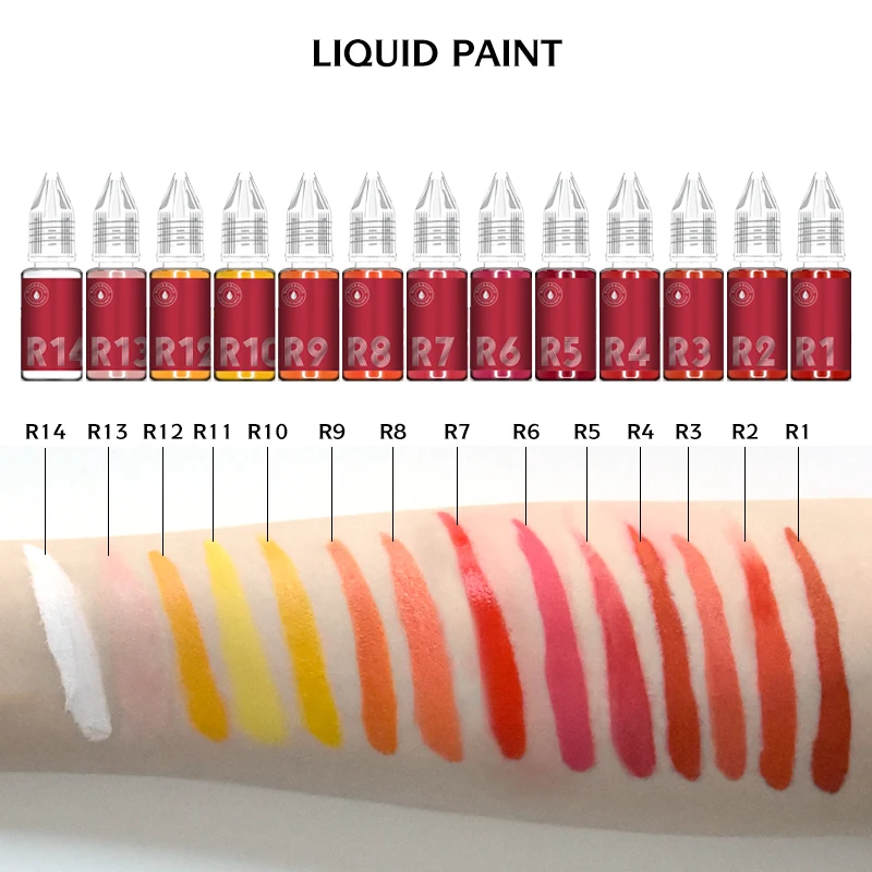 OEM  Permanent Makeup Tattoo Ink  Lip Brow liquid  Microblading Pigment