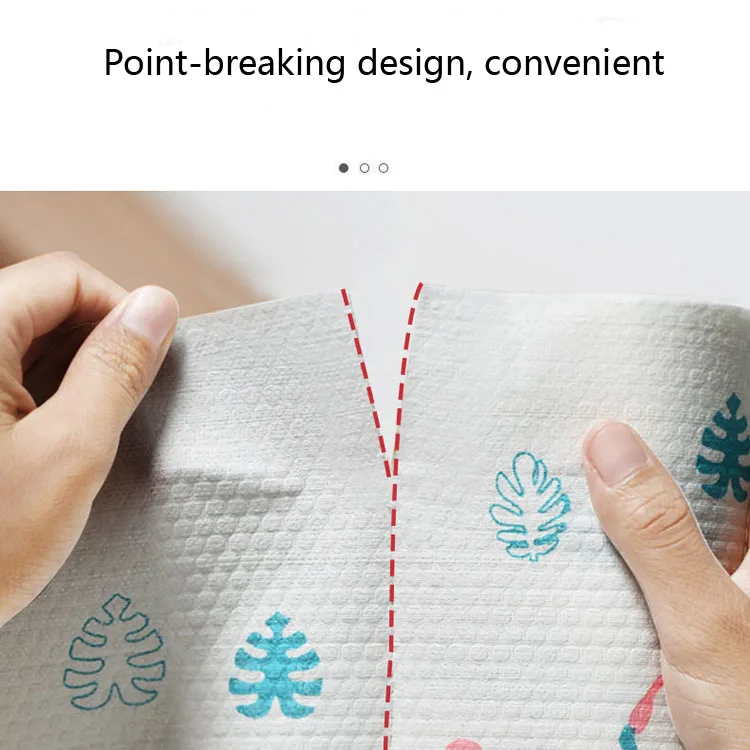 Wholesale Household Cleaning Products Disposable Nonwoven Kitchen Roll Rag Dishcloth Duster Dish Towel Wipe Cleaning Cloth