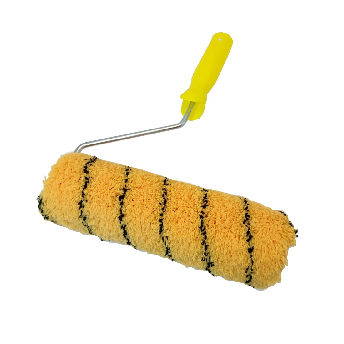 Hot sales tiger stripes paint roller brush high quality straight insert handle lint-free roller brush