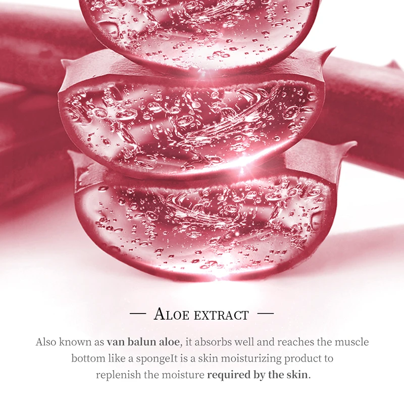 BIOAQUA wholesale natural jelly mask skin care pink aloe vera gel