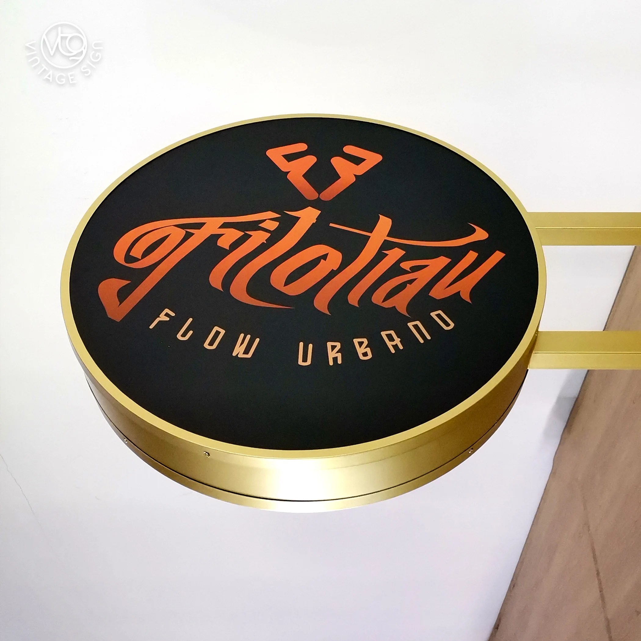 Free Standing Round Logo Outdoor 3d Led Shop Advertising Light Box Sign 3D Lighting Acrylic Led Advertising Led Light Box