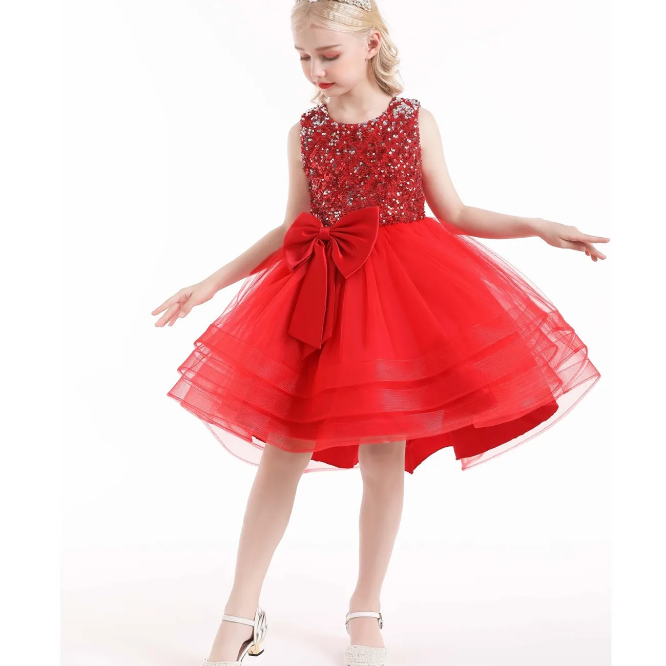 New Design Fancy Children Birthday Dress Kids Evening Party Dresses
