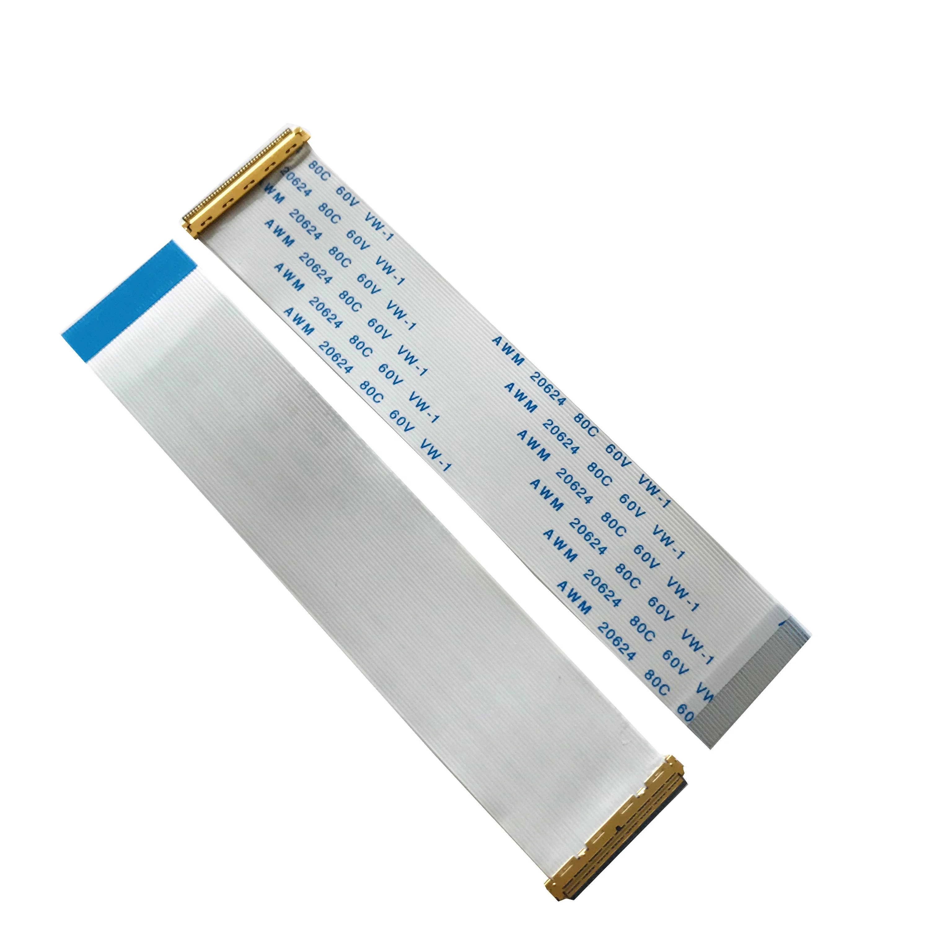 1.25mm Pitch 4P 16P 28P Ffc Cable A Type AWM 20624 20706 2876  80c vw1 Flexible Flat Cable