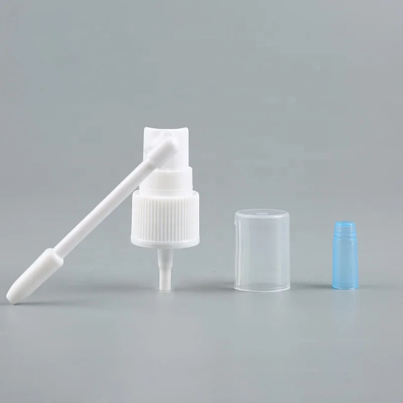 factory sale 18/410 20/410 24/410 fine mist sprayer 0.12ml white plastic long nozzle medical throat oral spray pump hair sprayer