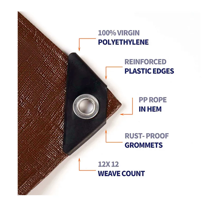 hot sell cheap price high quality black silver color rainproof waterproof PE Tarpaulin sheet