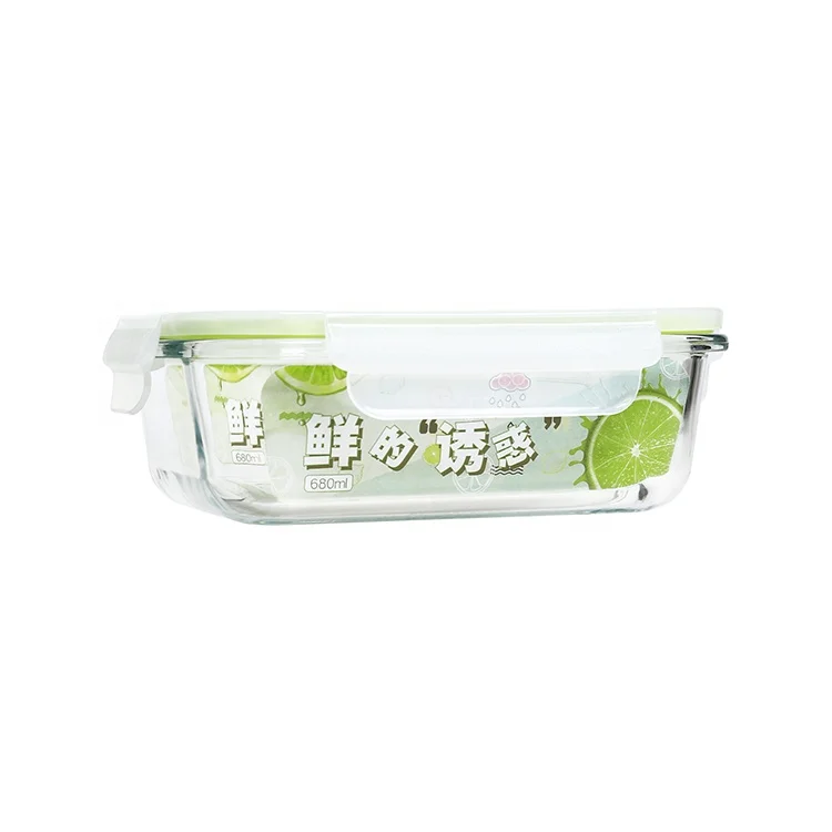Food Container Glass Lunch Box Set With Bag