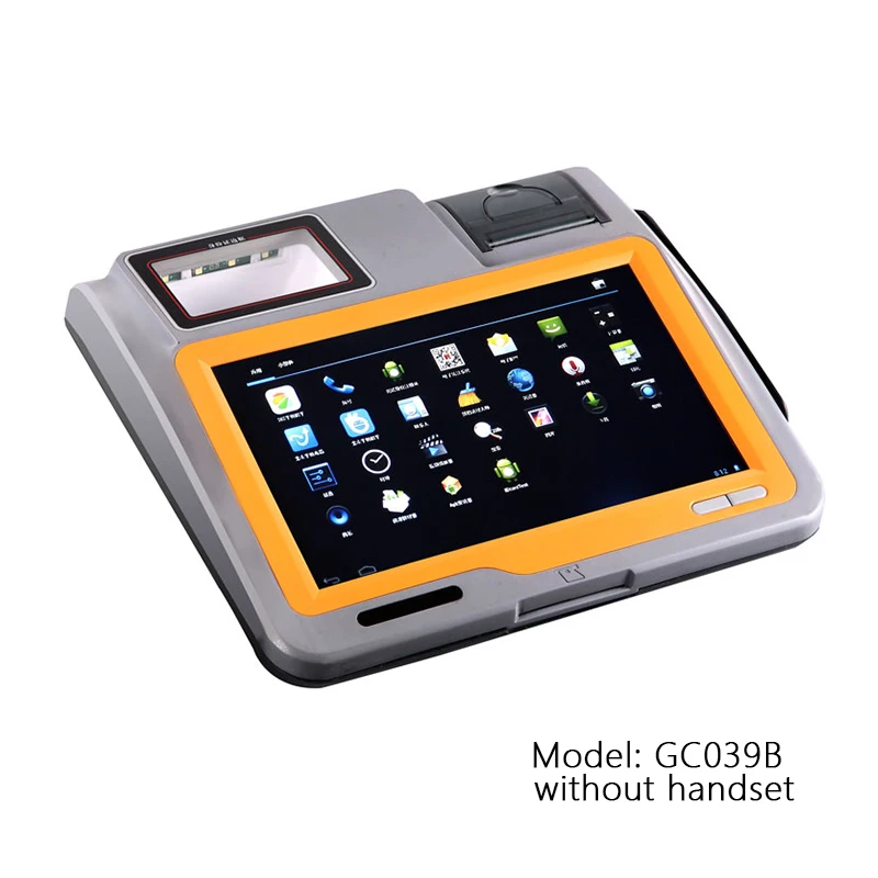 10.1inch wireless routing tablet pos terminal  with thermal printer Desktop billing  POS machine QR code reader pos hardware