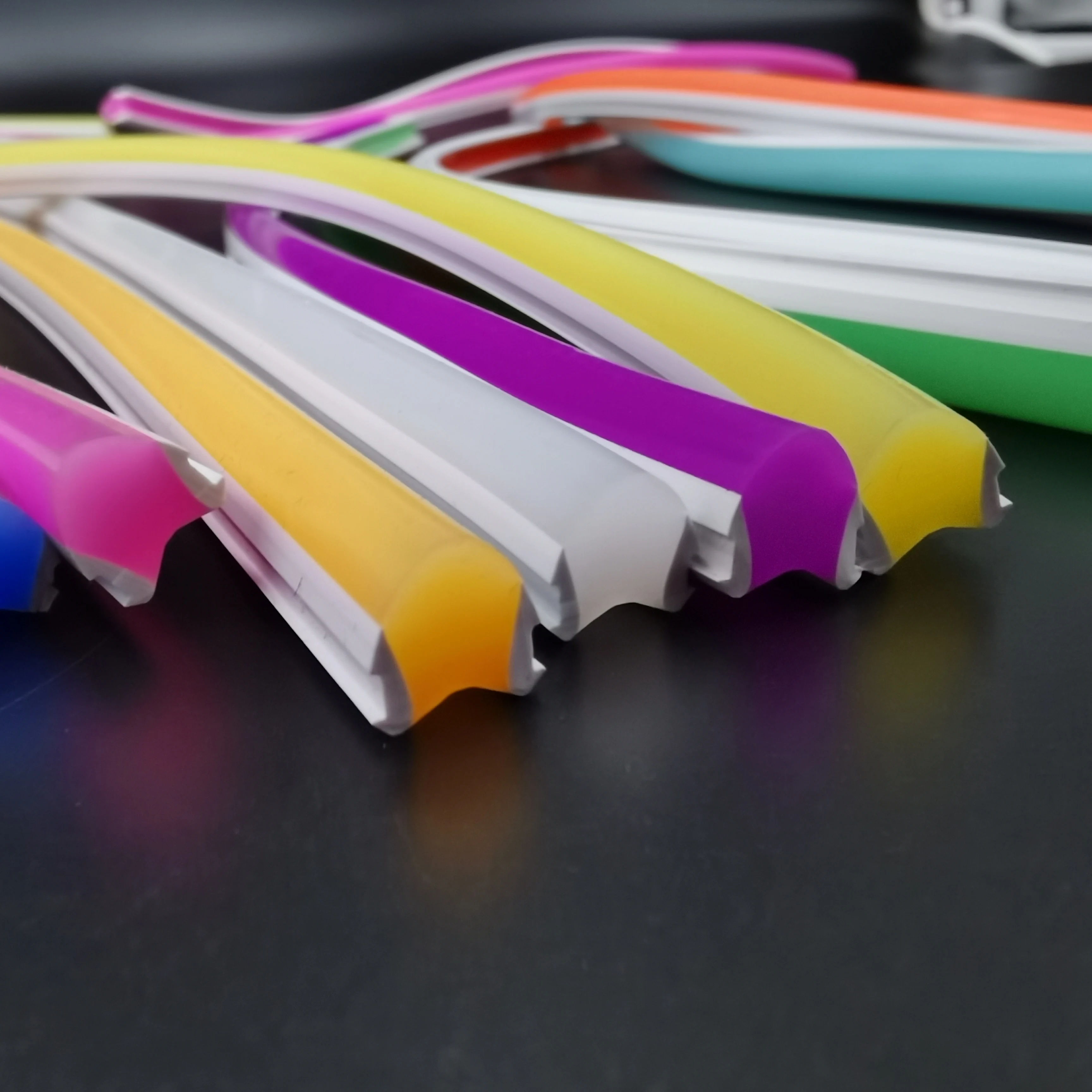 Factory wholesale price 2nd generation neon light 126leds/m led strip with pure silicone tube