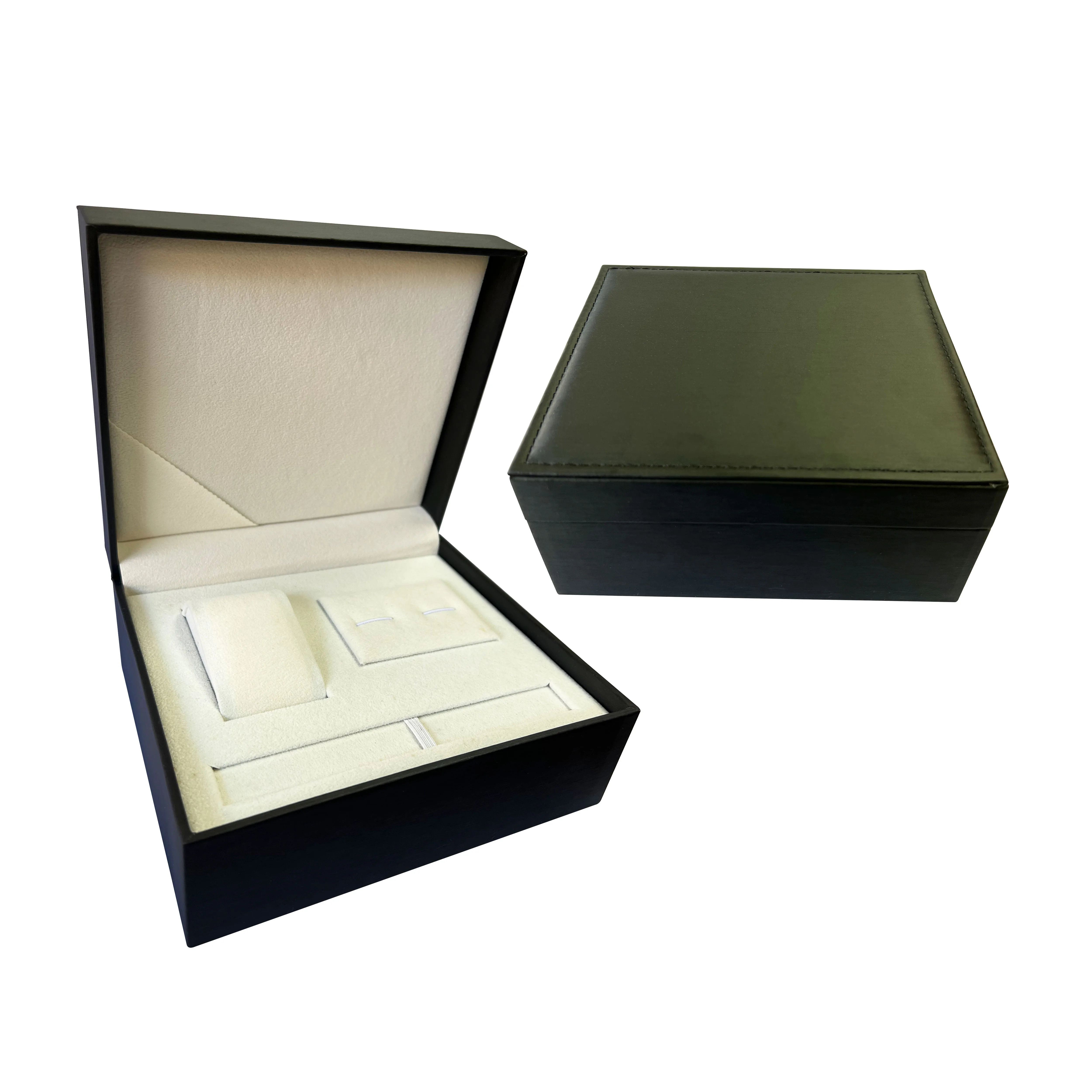OEM/ODM Unique Rectangle Watch Gift Box PU Leather Plastic Watch Accessories Box Gift Wrap Box For Watch