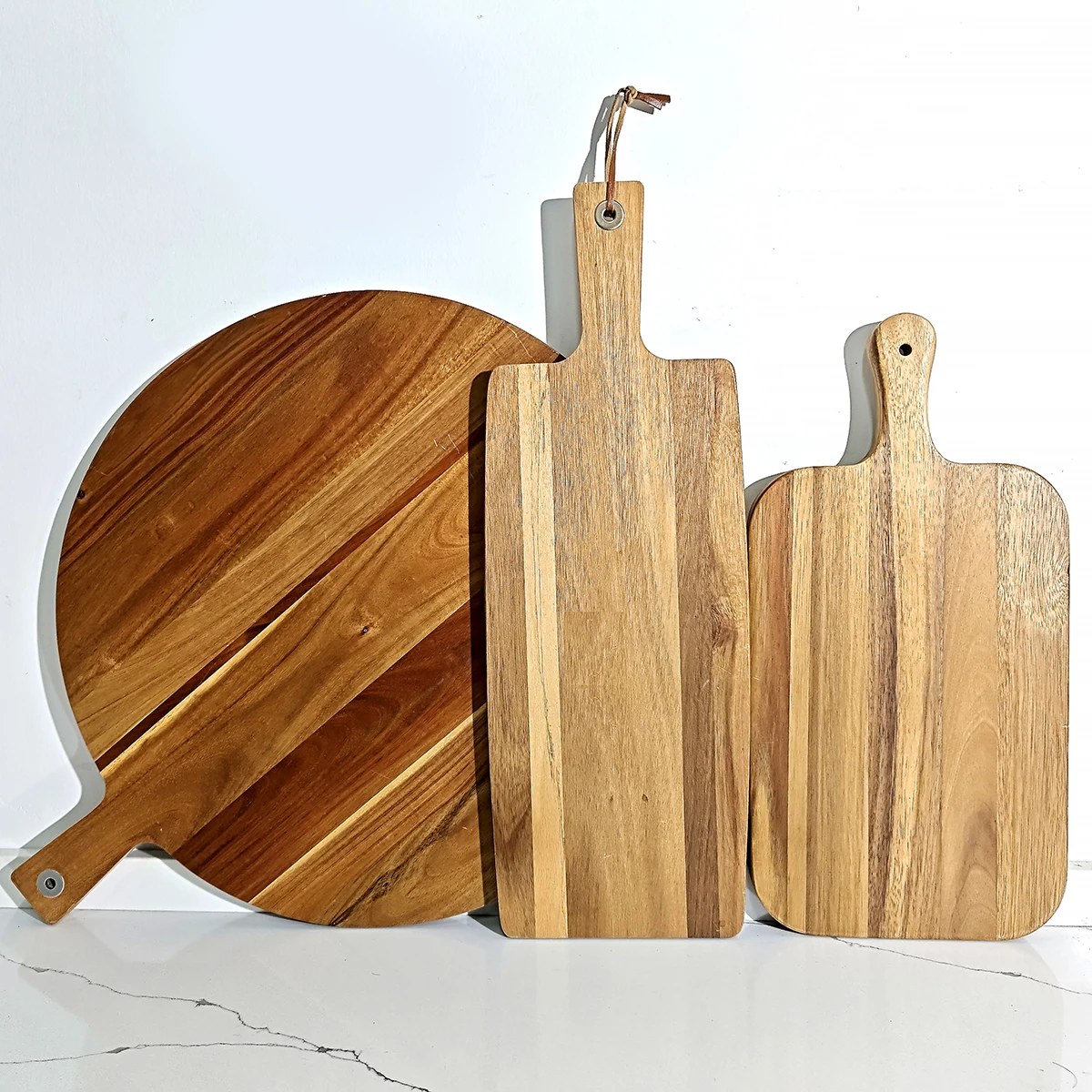 Small Mini Organic Acacia Wood Chopping Board Bamboo Cutting Board For Kitchen Wood Plate for Restaurant and Coffee Shop