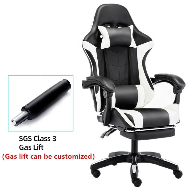 Small Size Space Saving Staff Chair Office Household Computer Gaming Chair Study Chair with Bluetooths Speakers and RGB Lights