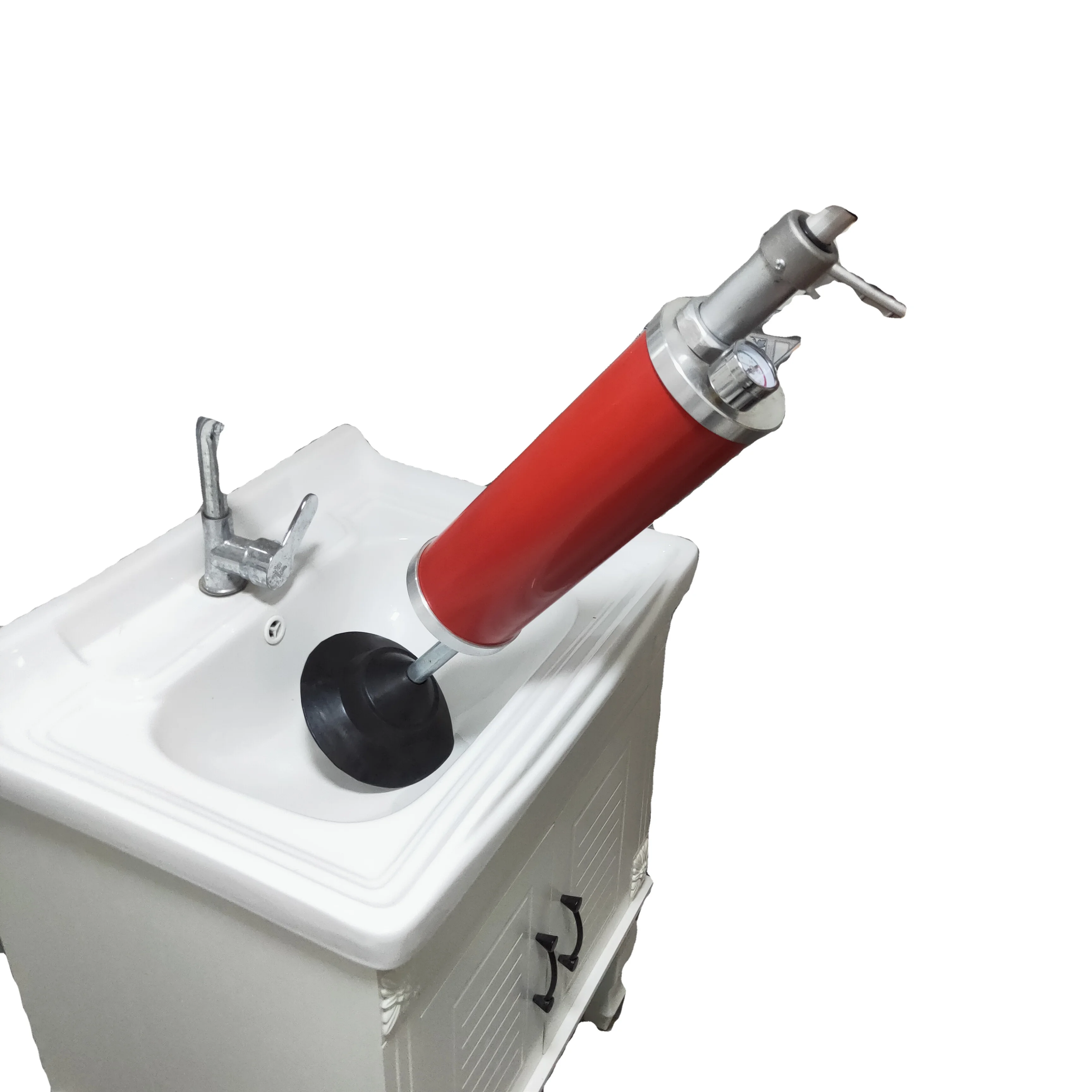 Hot Selling Home High Pressure Pump Plunger Sink Manual toilet dredge tool air blaster pipe drain cleaner