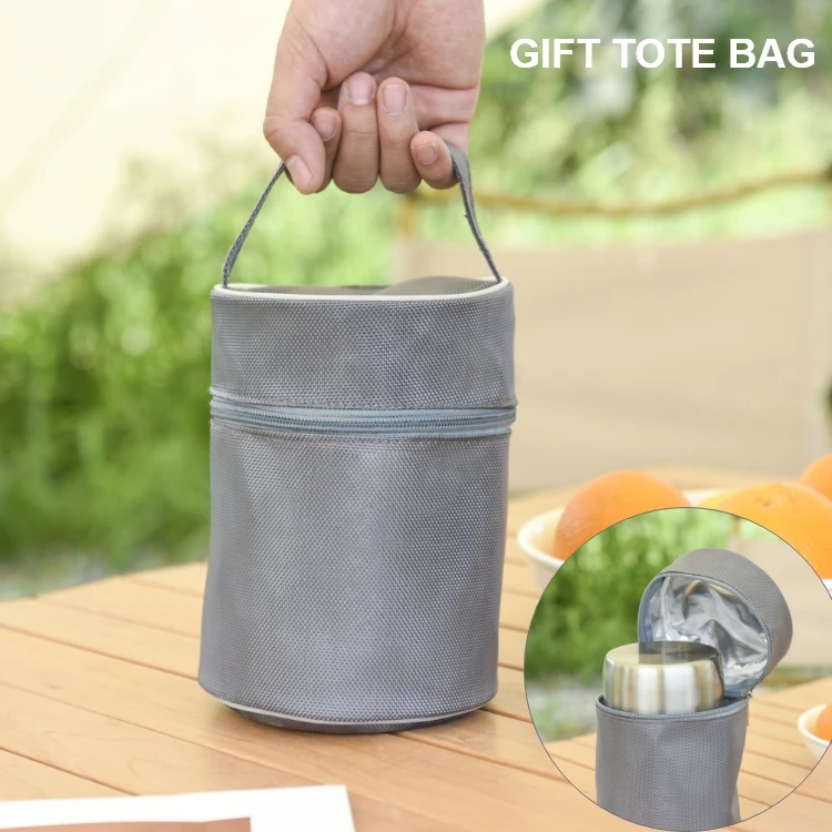 Vacuum Insulated Stainless Steel Lunch Containers, Wide Mouth Soup Flask for Hot Food, Leak Proof Food Jar