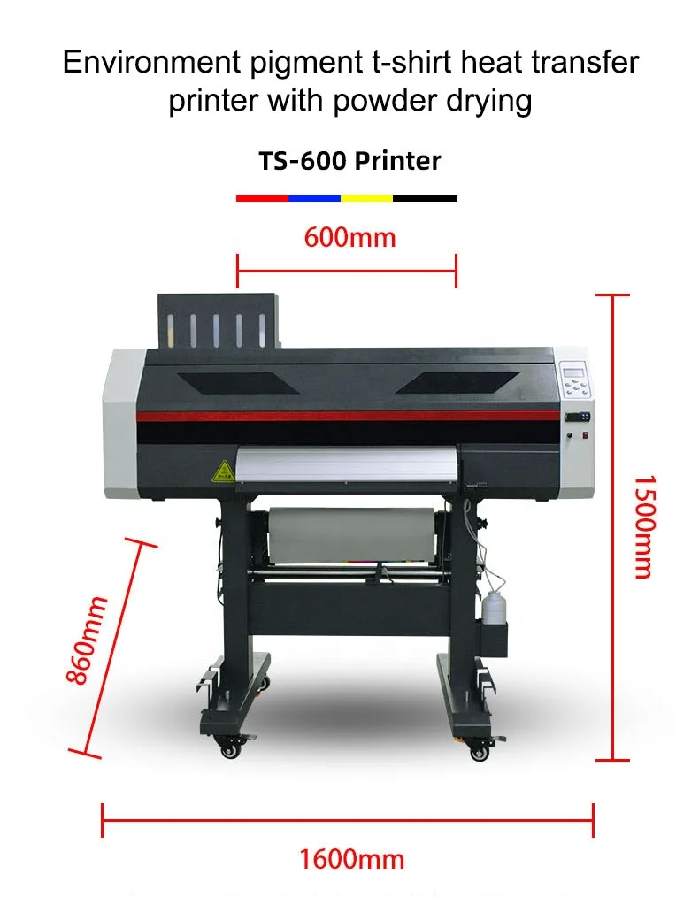 DTF printer direct on fabric textile with dtf transfer film printing